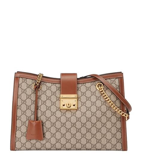 yba5542750010 gucci|GG Supreme Canvas Padlock Medium Shoulder Bag .